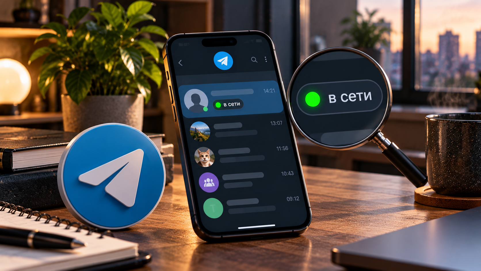 Почему Telegram показывает «в сети», когда вы не заходили