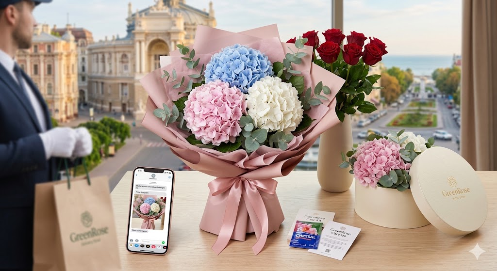 доставке цветов в Одессе от GreenRose