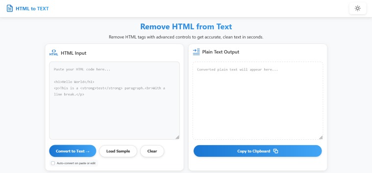 HTMLtoText.com HTMLtoText.com