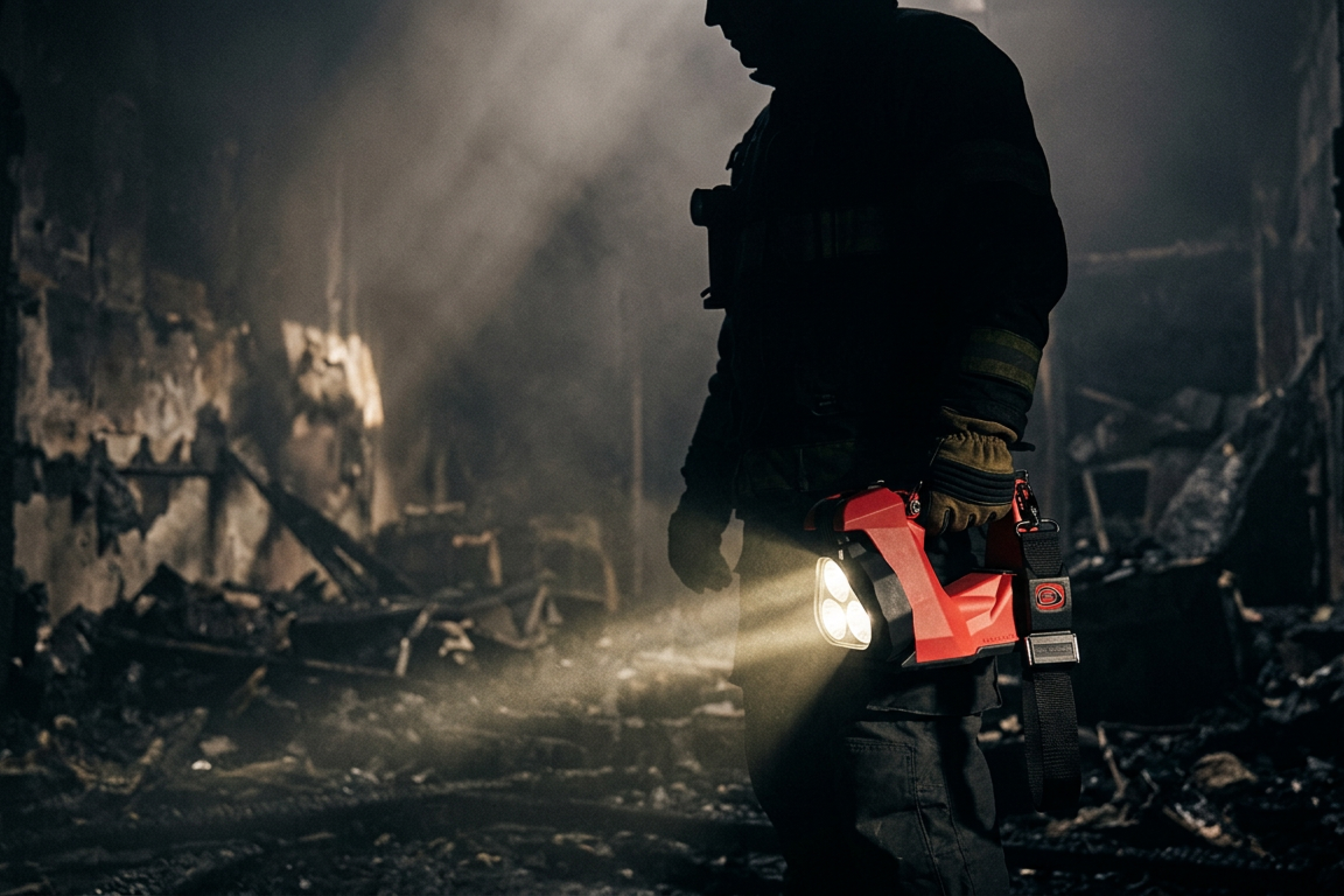 Пожежний ліхтар Streamlight у задимленому середовищі